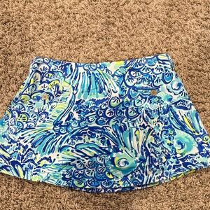 Lilly Pulitzer Blue and Green Patterned Shorts